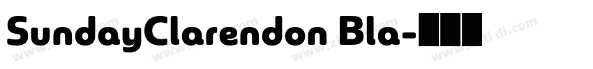 SundayClarendon Bla字体转换